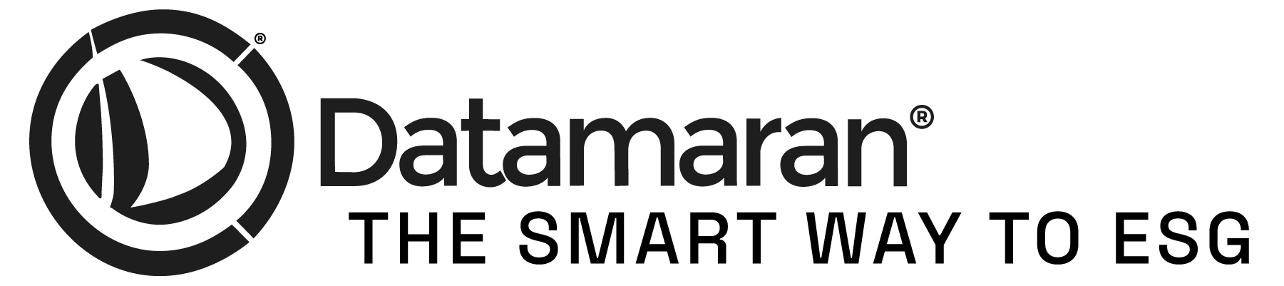 Datamaran - The Smart Way to ESG - Black Logo