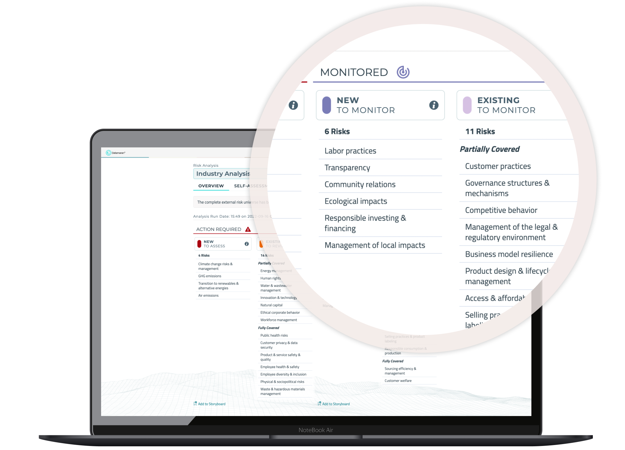 Inside Datamaran executive dashboard